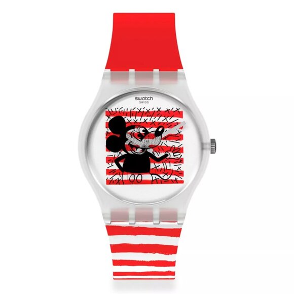 Swatch Keith Haring X Disney Mickey Mouse Mariniere Watch - Picture 2 of 4